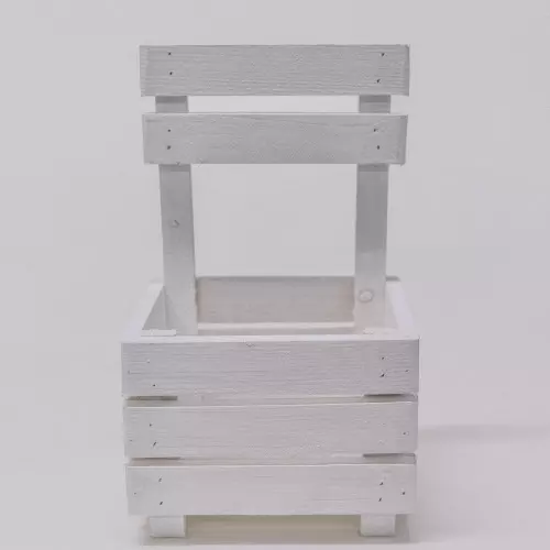  Деревянный ящик в форме стульчика фото 3