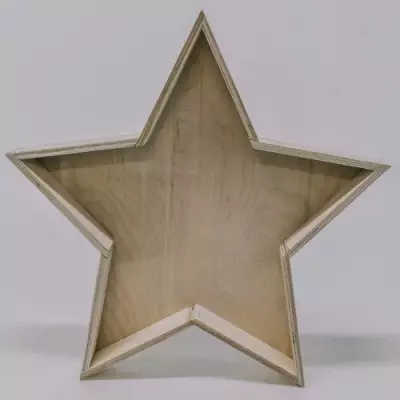 Звезда деревянная фото 1